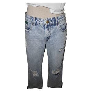 Empyre Acid Wash Distressed Jeans Size 5 Y2K Grunge Skater Baggy Denim